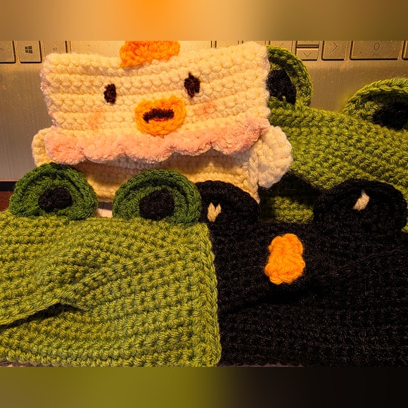 Hand Crafted Handbags - Crochet Animal Snack or Tissue Pouch